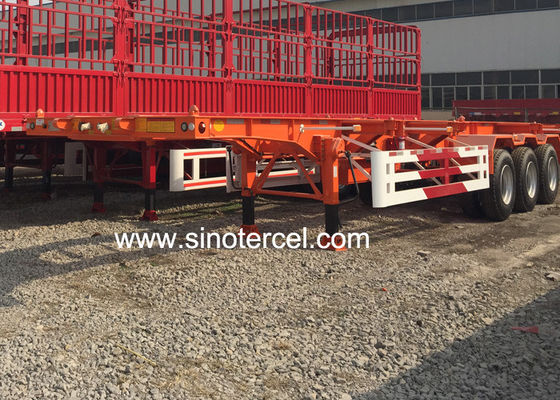 Flat Bed Semi Trailer 40ft Skeletal Semi Trailer 28T Met 2/3/4 Assen