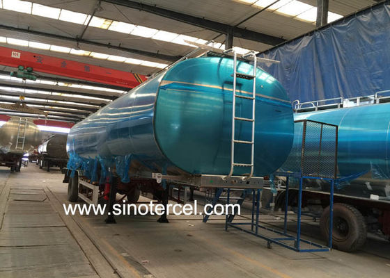 Semi-vacuüm aanhangwagen brandstoftank Semi-aanhangwagen met aangepast logo