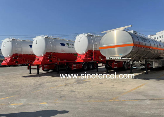 Op maat gemaakte 60CBM Olie Tanker Semi Trailer Met Pomp en Stroommeter