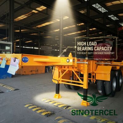 Semi-trailer van het type skelet 60T 40 ft platbed semi-trailer