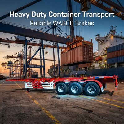 40ft Semi-container Trailer Skelet Type Zwaar vervoer