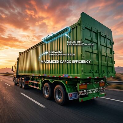 Gesloten Zware Vracht Semi-Trailer 30-50 Ton Capaciteit