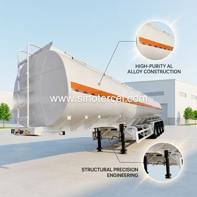 30CBM brandstoftank Halve aanhanger met Q235 koolstofstaal materiaal