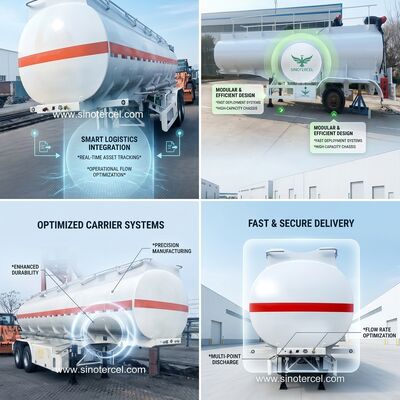 30000L-60000L Semi-Tanker Trailers Lpg Semi-Trailers met drie of vier assen