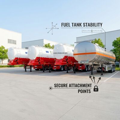 Op maat gemaakte 60CBM Olie Tanker Semi Trailer Met Pomp en Stroommeter
