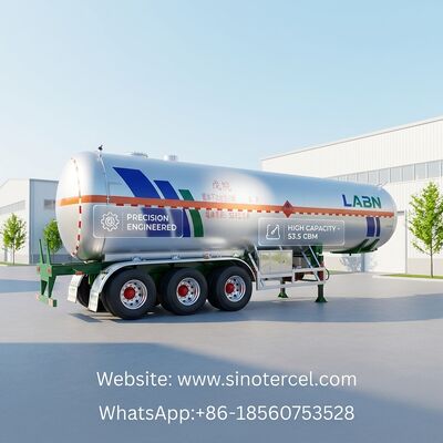 30CBM -60CBM Semi-Tanker Trailer Pentane Semi-Trailer 3 assen / 4 assen