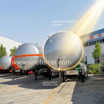 3Axle brandstoftank Halftrailer 30CBM-60CBM Watertanker Halftrailer