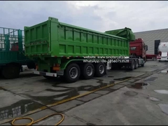 3 Achsen Voorste Hydraulische Lift Semi Dump 24CBM Hoog efficiënt lossen met een preens