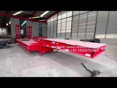 Semi Lowbed Trailer Sterke stabiliteit Ondersteuning voor gepersonaliseerde aanpassing 60 ton